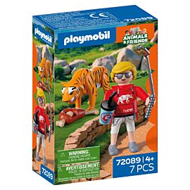 Playmobil Zoo Tygrys i odwiedzający 72089