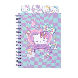 Kołobrulion A5 100k. kratka z główkami Hello Kitty pink wzór 2