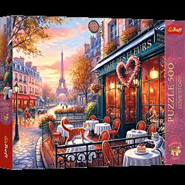Puzzle 500 Trefl Premium Plus Love Story Miłość w Paryżu 37621