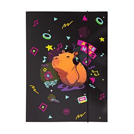 Teczka kartonowa z gumką A4 Coolpack Capybara Music